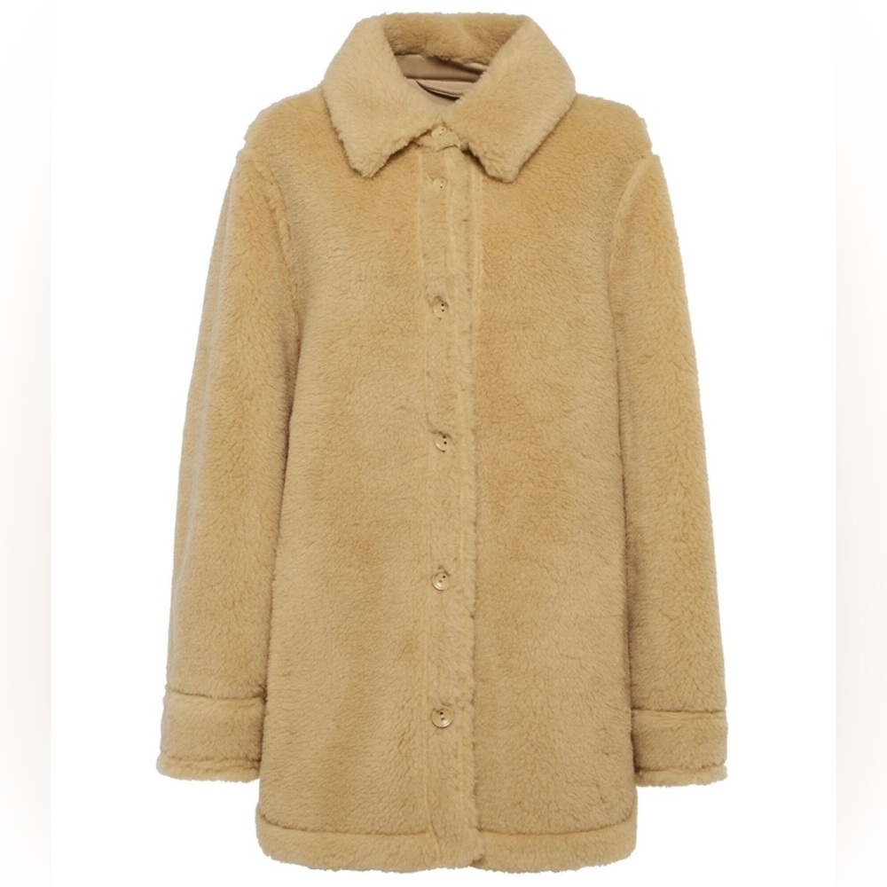 Stand Studio Beige Teddy Jacket